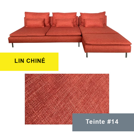 Housse pour canapé d'angle IKEA SODERHAMN orange