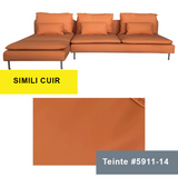 Housse pour canapé d'angle IKEA SODERHAMN cuir orange