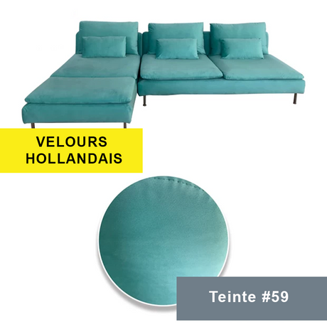 Housse pour canapé d'angle IKEA SODERHAMN turquoise