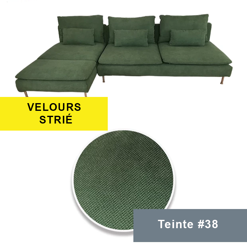 Housse pour canapé d'angle IKEA SODERHAMN vert