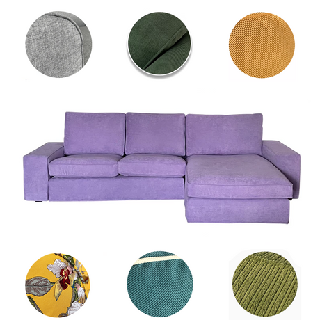 Housse pour canapé d'angle avec méridienne  IKEA KIVIK