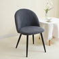 Housse pour chaise Mauricette maisonsdumonde gris foncé
