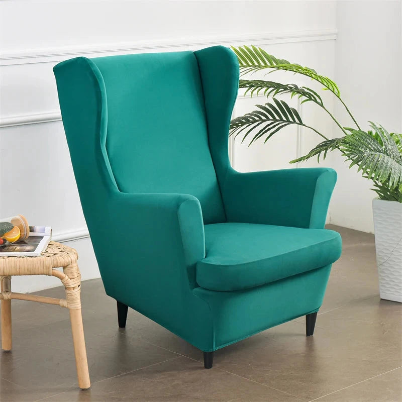 Housse pour fauteuil IKEA Strandmon lycra turquoise