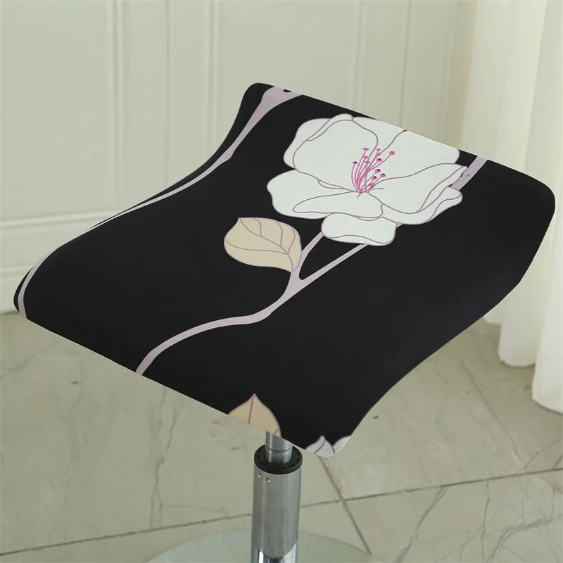 Housse pour tabouret de bar plat sans dossier 1