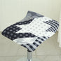 Housse pour tabouret de bar plat sans dossier 21