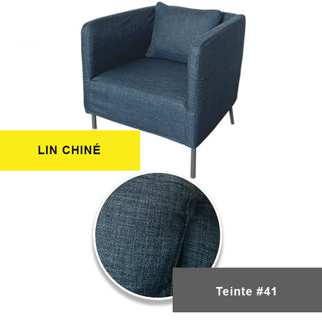 Housse prémium pour fauteuil IKEA EKERO bleue marine