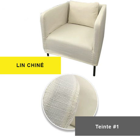 Housse prémium pour fauteuil IKEA EKERO écru