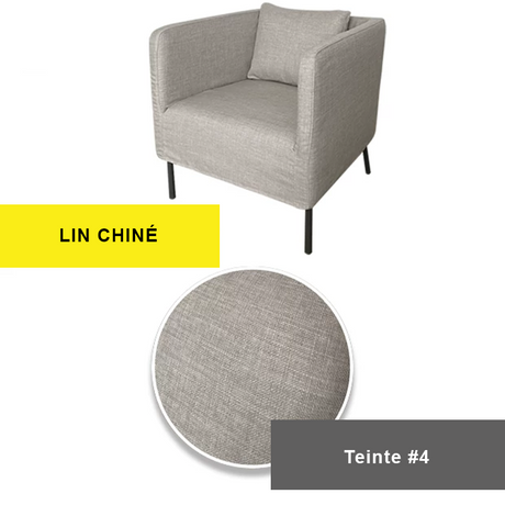 Housse prémium pour fauteuil IKEA EKERO gris