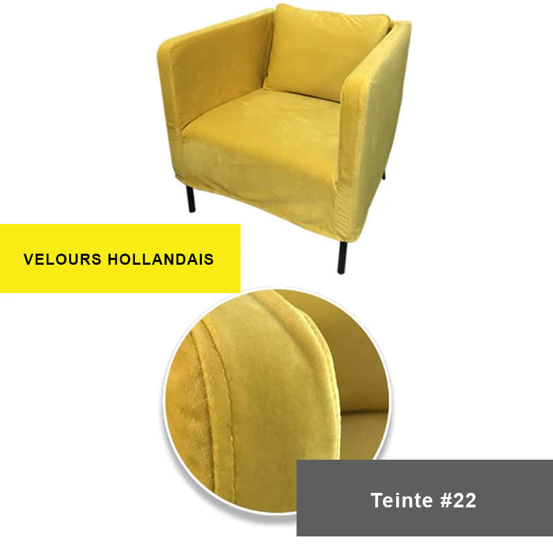 Housse prémium pour fauteuil IKEA EKERO jaune