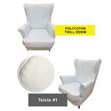 Housse prémium pour fauteuil IKEA STRANDMON blanc