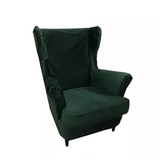 Housse prémium pour fauteuil IKEA STRANDMON velours vert