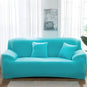 Housse protection extensible canapé bleue ciel