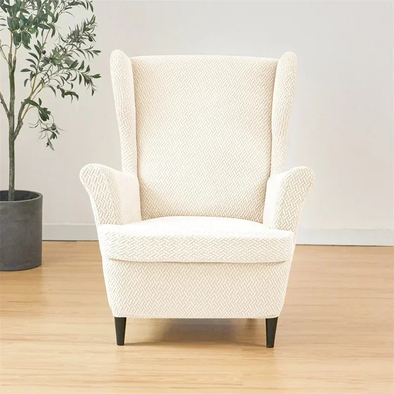 Housses pour fauteuil IKEA STRANDMON Jacquard beige