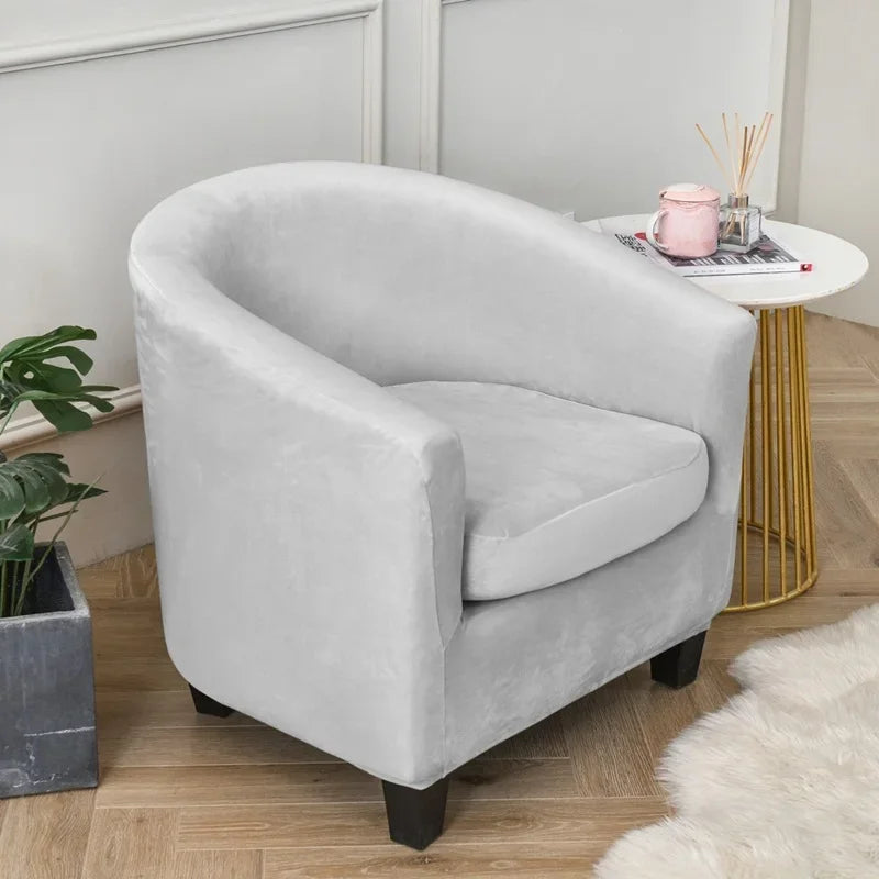 Housses fauteuil IKEA TULLSTA pur velours argent