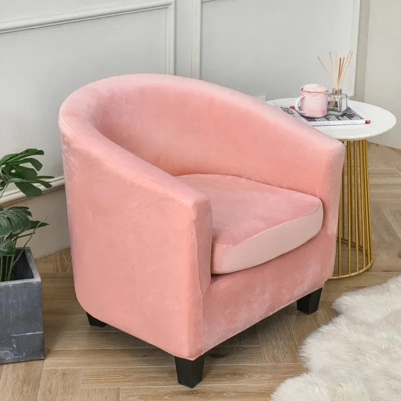 Housses fauteuil cabriolet pur velours rose