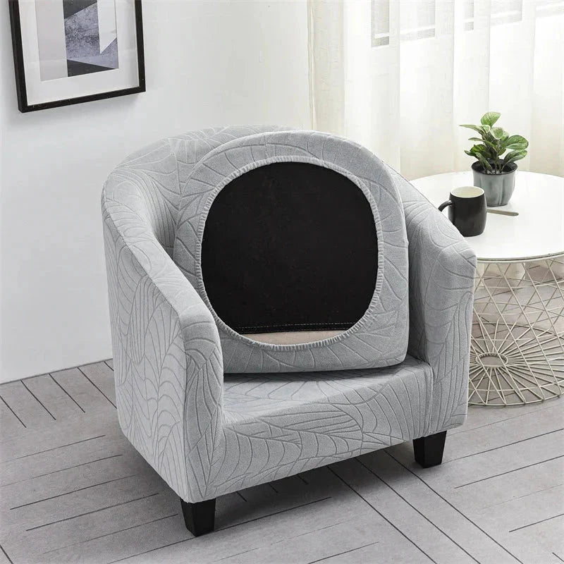 Housse de fauteuil cabriolet assise gris clair