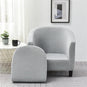 Housse de fauteuil cabriolet gris clair