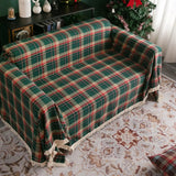 Plaid jeté de canapé ou fauteuil grande taille carreaux écossais