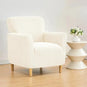 Housse pour fauteuil club velours damassé beige