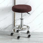 Housse de tabouret rond super extensible marron