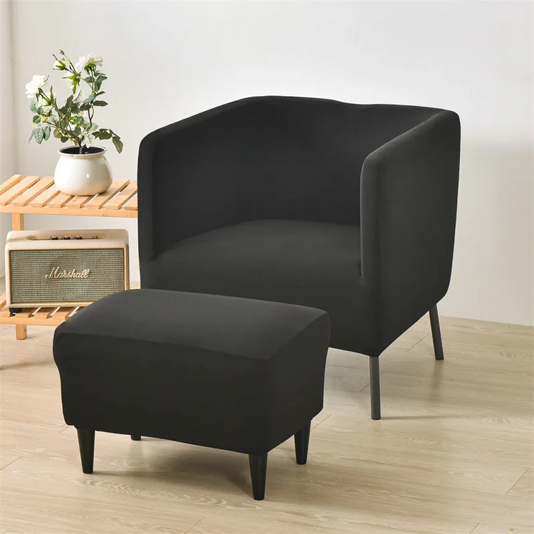 Housse pour fauteuil IKEA EKERÖ noir profil