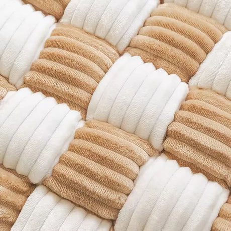 tissu épais et doux en damier