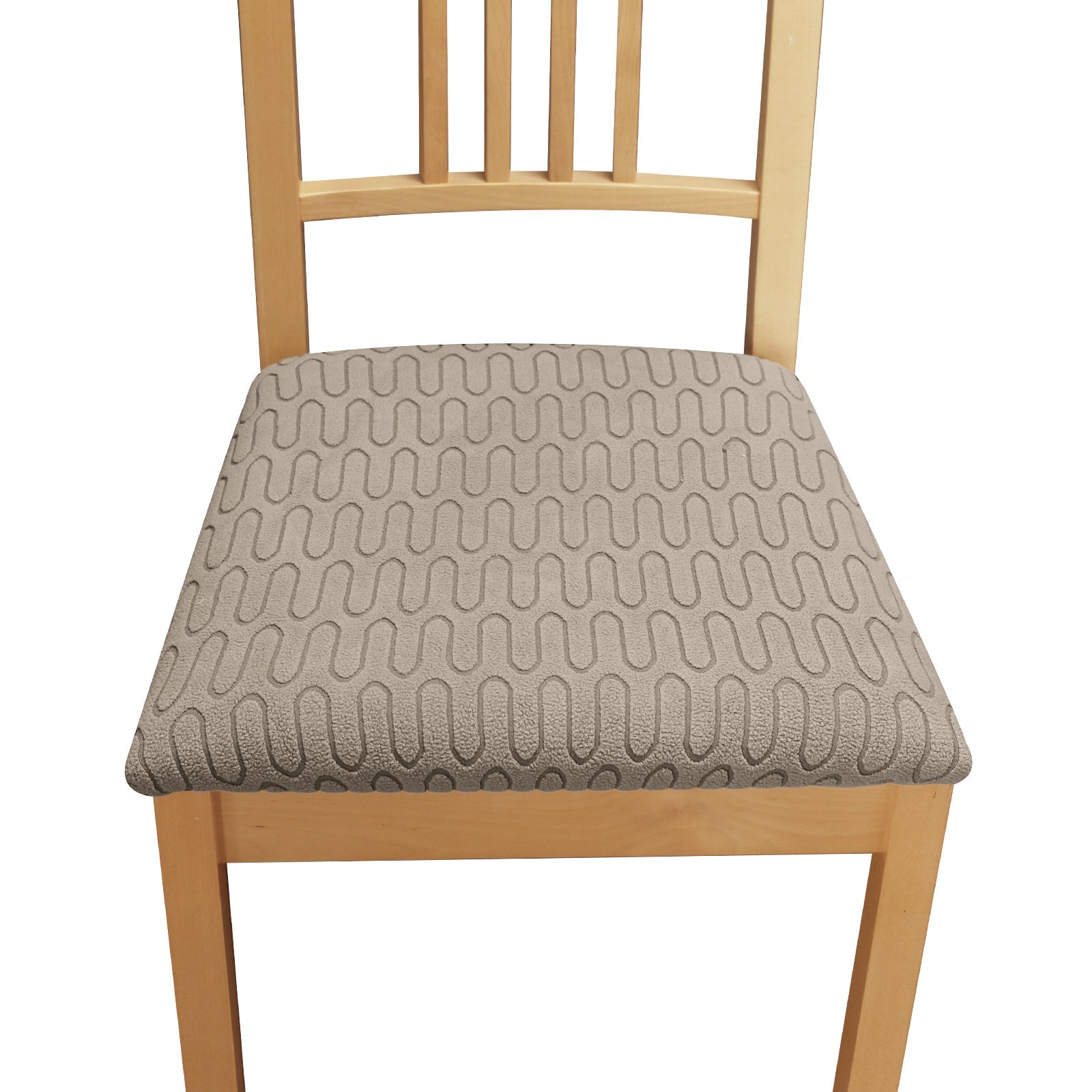 Housses pour assise de chaise jacquard khaki