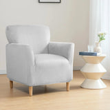 Housse pour fauteuil club pur velours argent