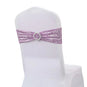 ruban à paillette élastique pour chaise de mariage violet