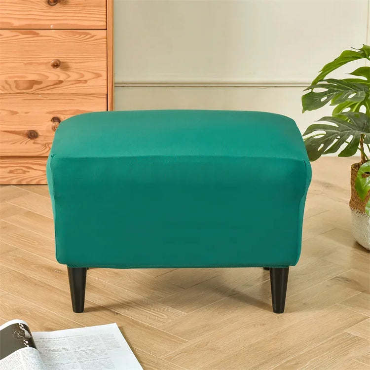 Housse pour repose-pieds ikea turquoise