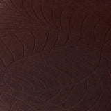 Tissu extensible imperméable hibiscus marron