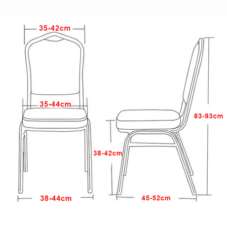 Guide des tailles housse de chaise mariage