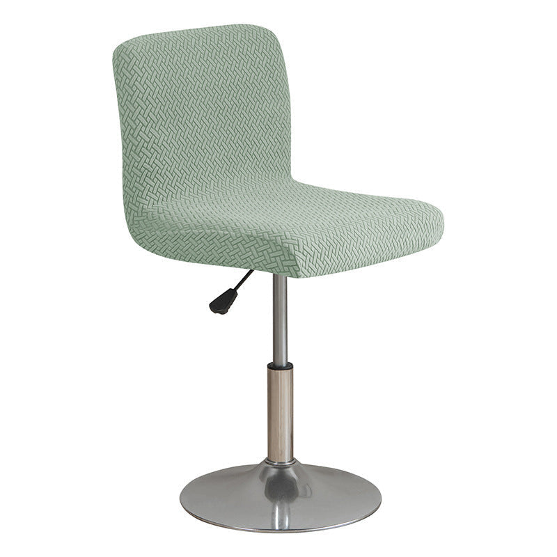 housse de chaise de bar jacquard vert matcha