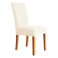 Housse de chaise extensibles damassée beige