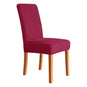 Housse de chaise extensibles damassée rose fushia