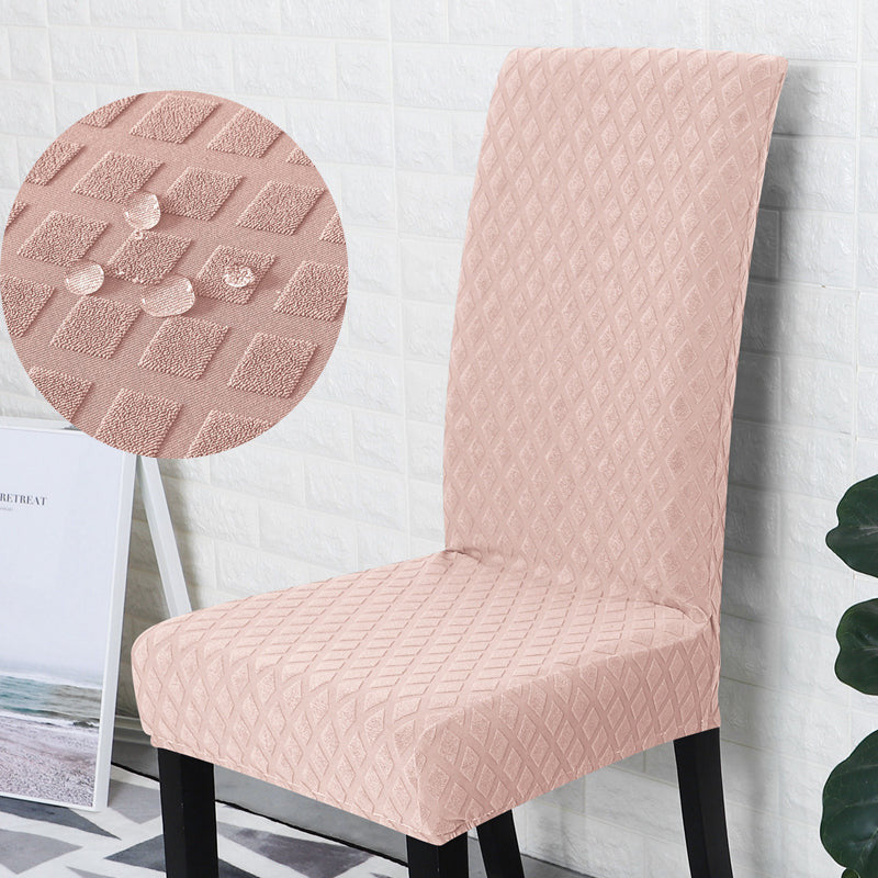 Housse de chaise imperméable extensible rose