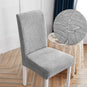 Housse de chaise imperméable hibiscus gris clair