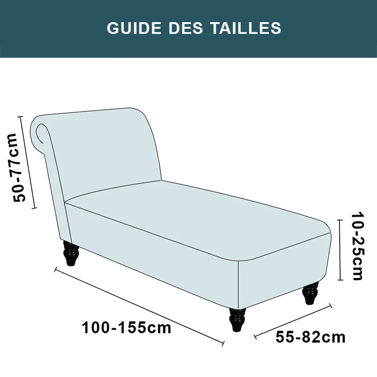 guide des tailles Housse Pour Méridienne Seule Pur