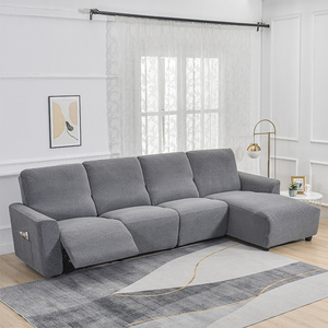 Waterdichte fauteuil-relaxbankhoezen met chaise longue hibiscustextuur
