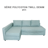 Cover voor cabriolet Corner Sofa Ikea Friheten Polycoton Twill Denim