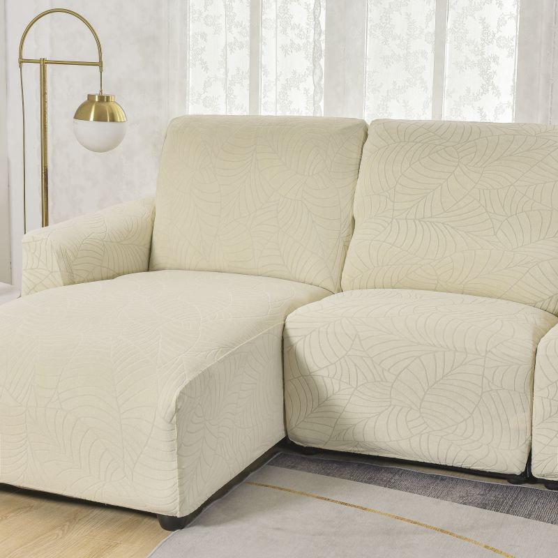 housse méridienne de canapé relax beige