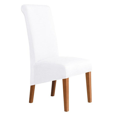 Housses de chaises hautes en lycra blanches