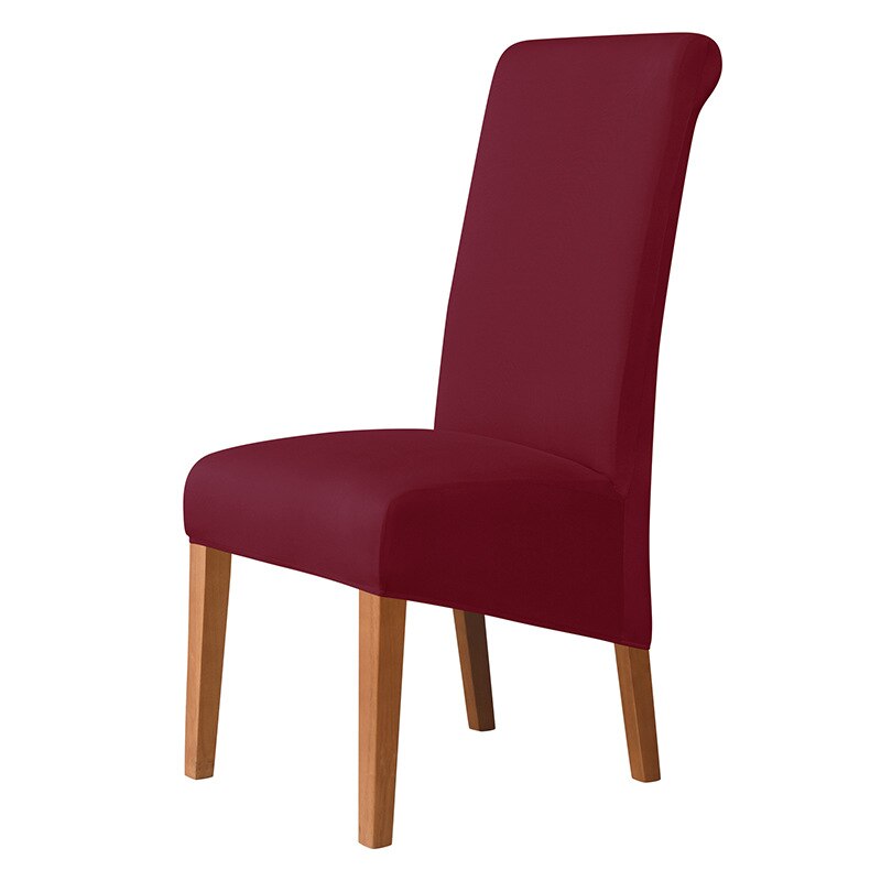 Housses de chaises hautes en lycra bordeaux