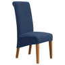 Housses de chaises hautes velours bleue marine