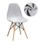 Housse de chaise scandinave pur velours argent