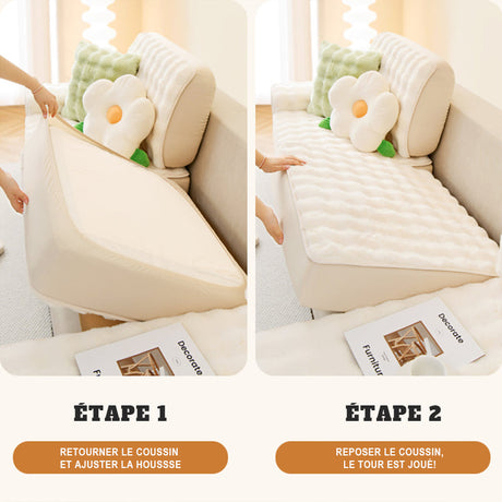 Guide d'installation housse coussin canapé