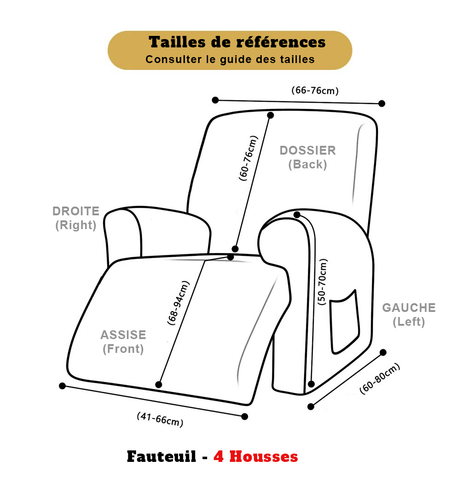 guide des tailles housse fauteuil relax