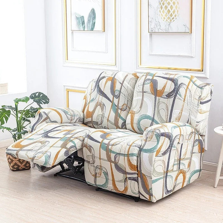 housse pour canapé relax inclinable 2 places imprimé 11