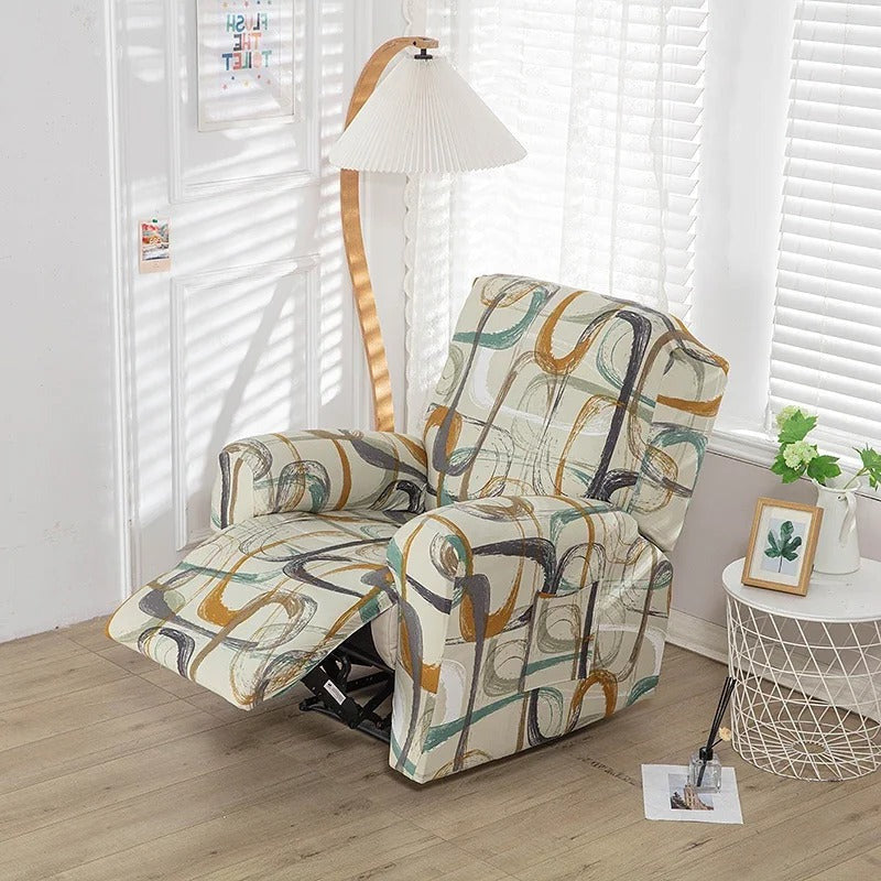 housse pour fauteuil relax inclinable motif imprimé 10