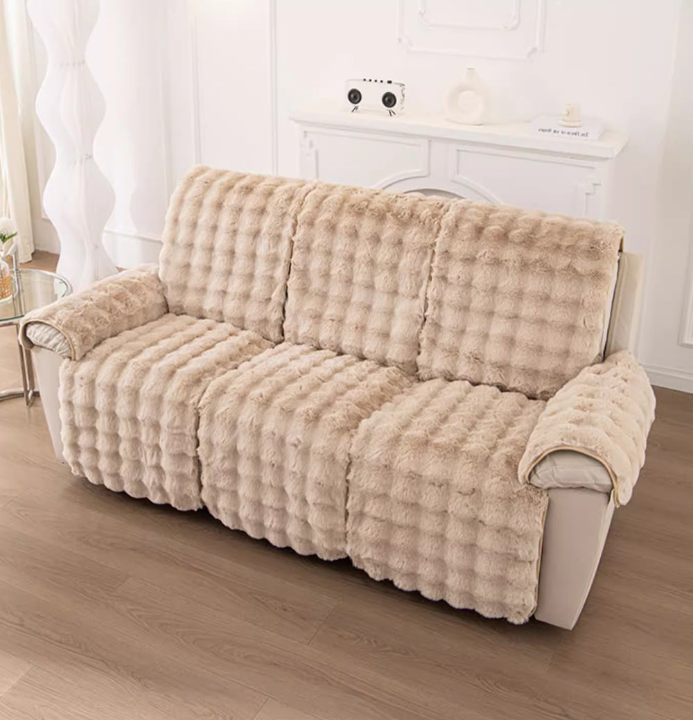 Housses canapé relax avec repose-pied Casaharmony marron